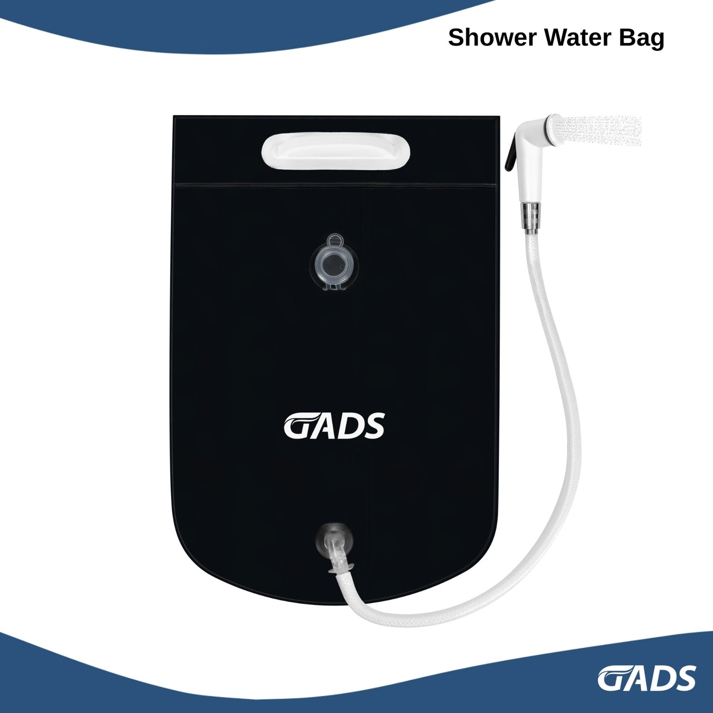 Sac de douche portable pour personnes âgées, soignants, aides à domicile, voyages et aventures en plein air - Capacité de 10 litres (2,5 gallons), durable et facile à utiliser.