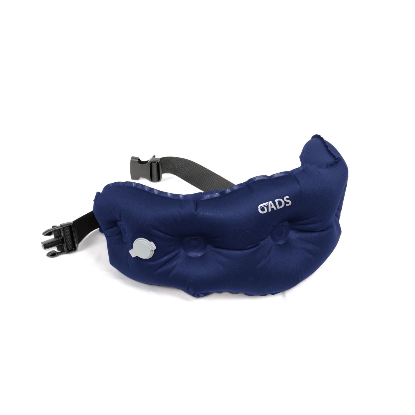 GADS Medical Inflatable Lumbar Travel Pillow for Airplane, Car, Office - Compact Back Support - Portable, Adjustable Strap - Small Lumbar Pillow for Travel, Easy Storage